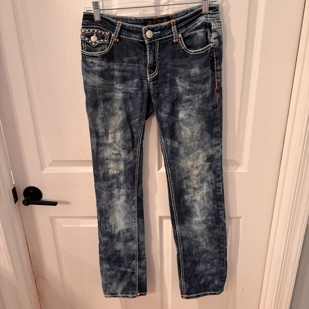VO Jeans Designed By‎ Los Angeles Virgin Only Size 28 Blue Jeans Low Rise Boot
